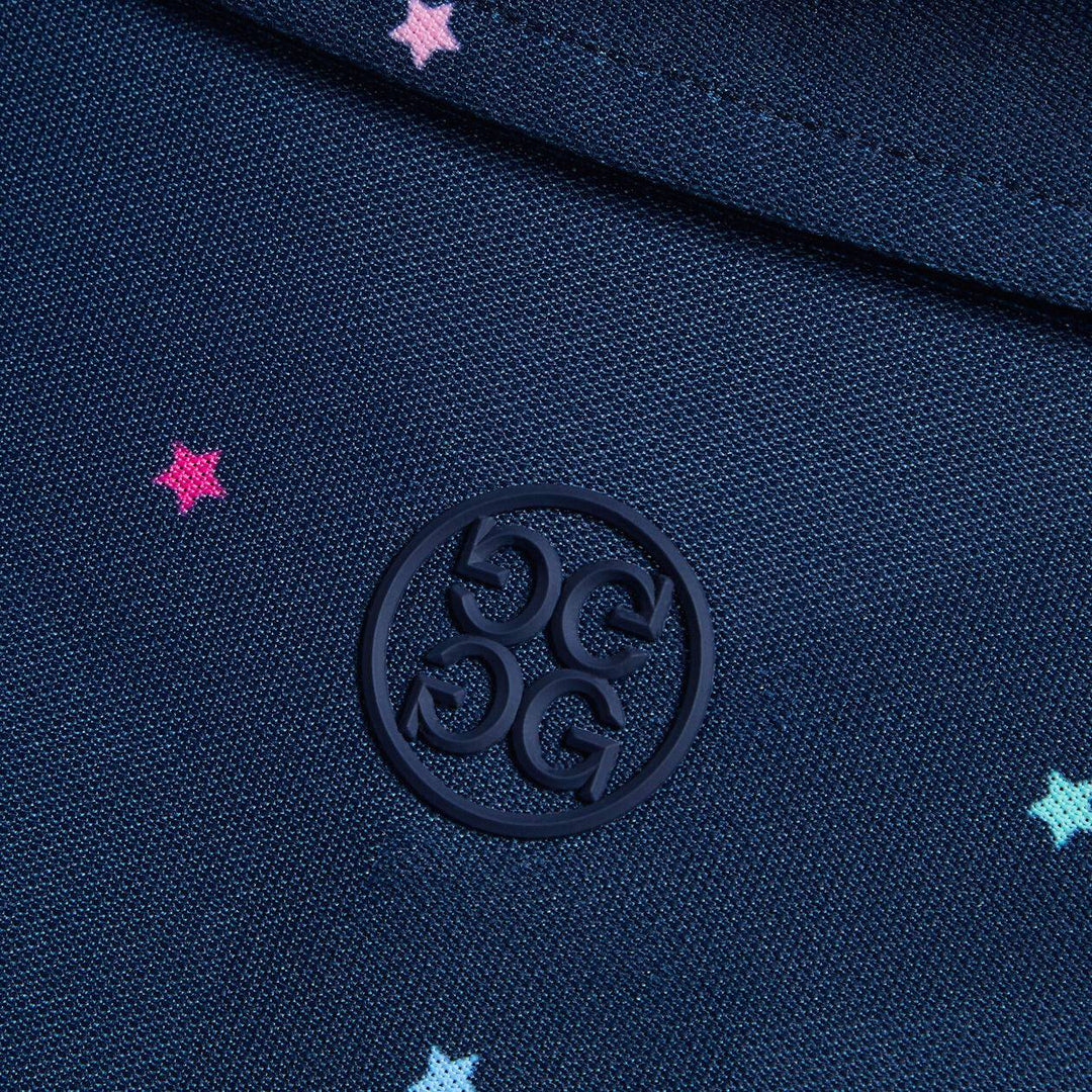 G/FORE MEN'S STARS TECH PIQUÉ SLIM FIT POLO - TWILIGHT