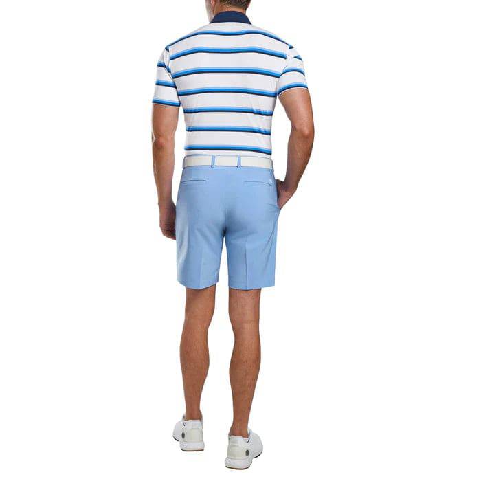 G/FORE MEN'S TRI STRIPE JERSEY POLO - SNOW