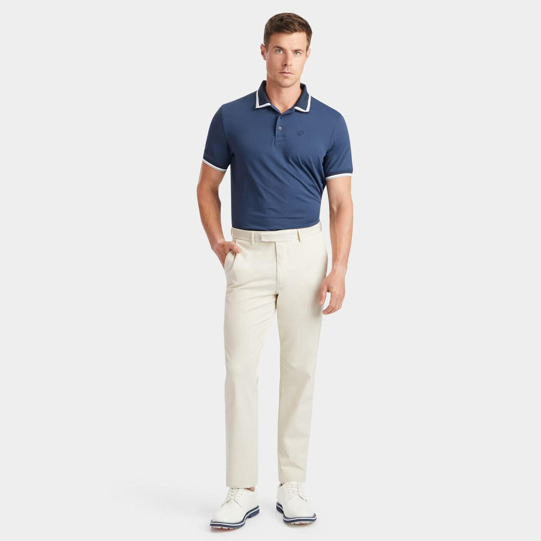 G/Fore Mens Tux Banded SleeveTech Jersey Polo - INK