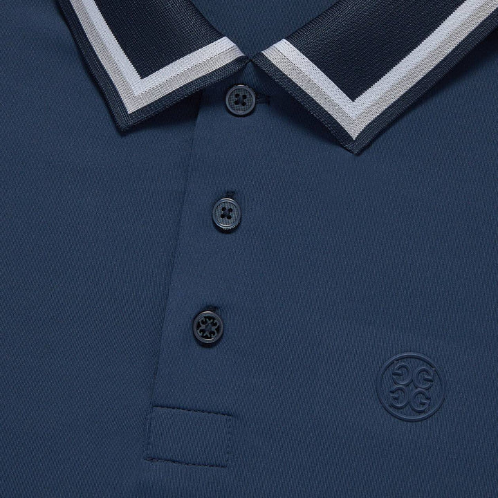 G/Fore Mens Tux Banded SleeveTech Jersey Polo - INK