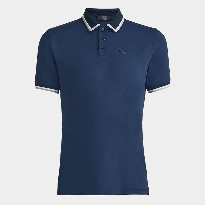 G/Fore Mens Tux Banded SleeveTech Jersey Polo - INK