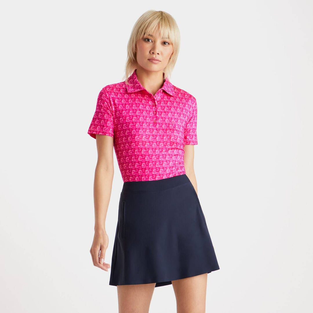 G/FORE WOMEN'S MINI G'S TECH JERSEY POLO - SORBET