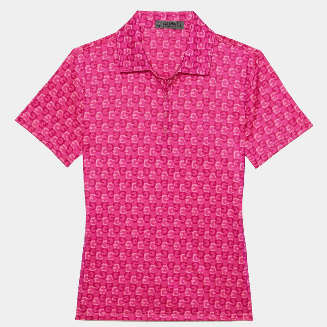 G/FORE WOMEN'S MINI G'S TECH JERSEY POLO - SORBET