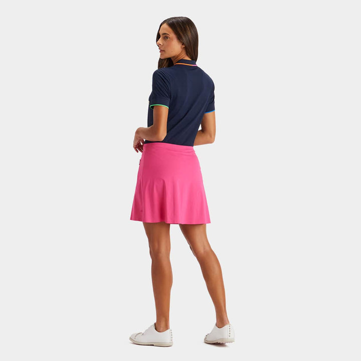 G/FORE WOMEN'S LTD EDITION MINI ICON TECH PIQUE POLO - TWILIGHT