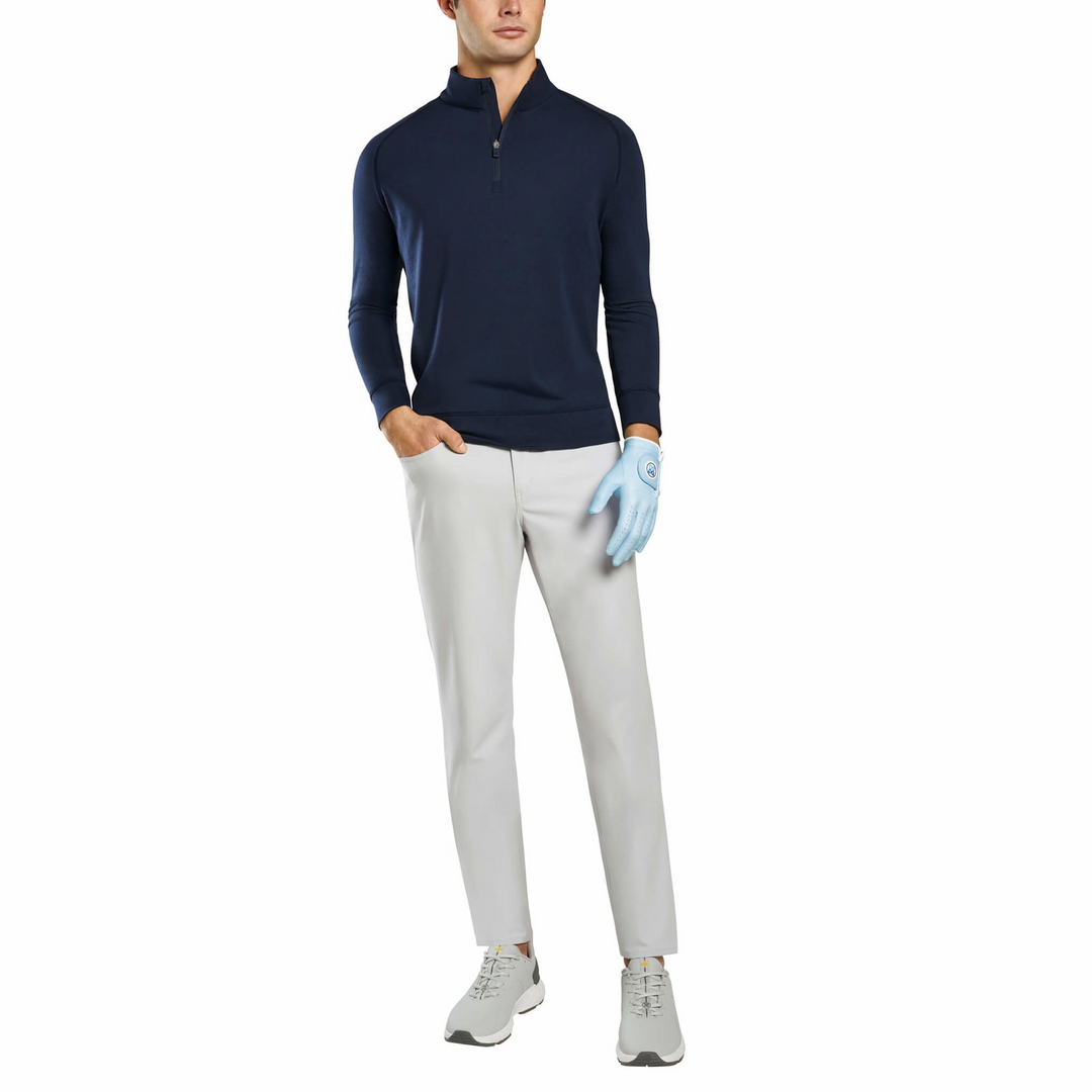G/FORE MEN'S LUXE 1/4 ZIP MID LAYER - TWILIGHT
