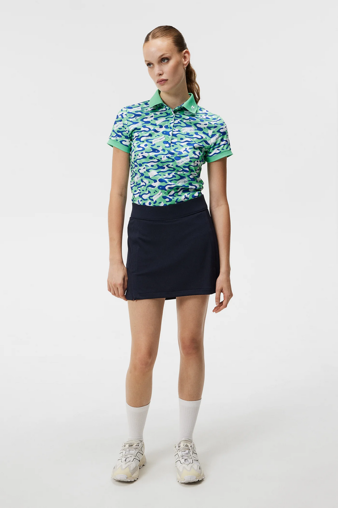 J.Lindeberg Women's Amelie TX Jersey Skirt - NAVY