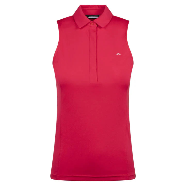 J.Lindeberg Womens Dena Sleeveless Top - ROSE RED