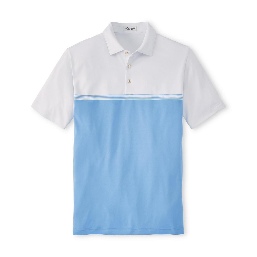 Peter Millar Men's Chalet Stipe Performance Polo - WHITE
