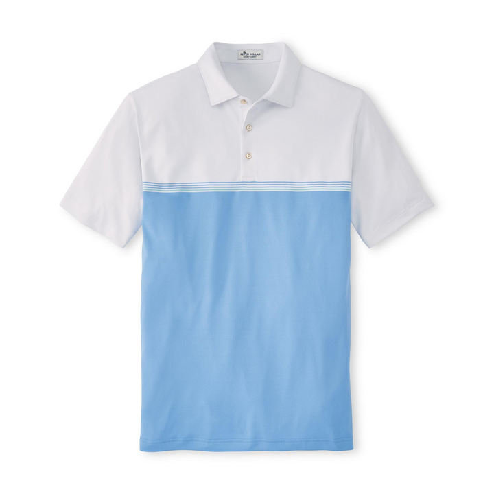 Peter Millar Men's Chalet Stipe Performance Polo - WHITE