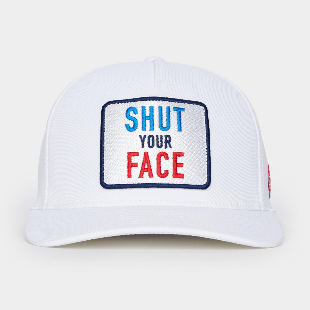 G/FORE MEN'S SHUT YOUR FACE HAT - SNOW
