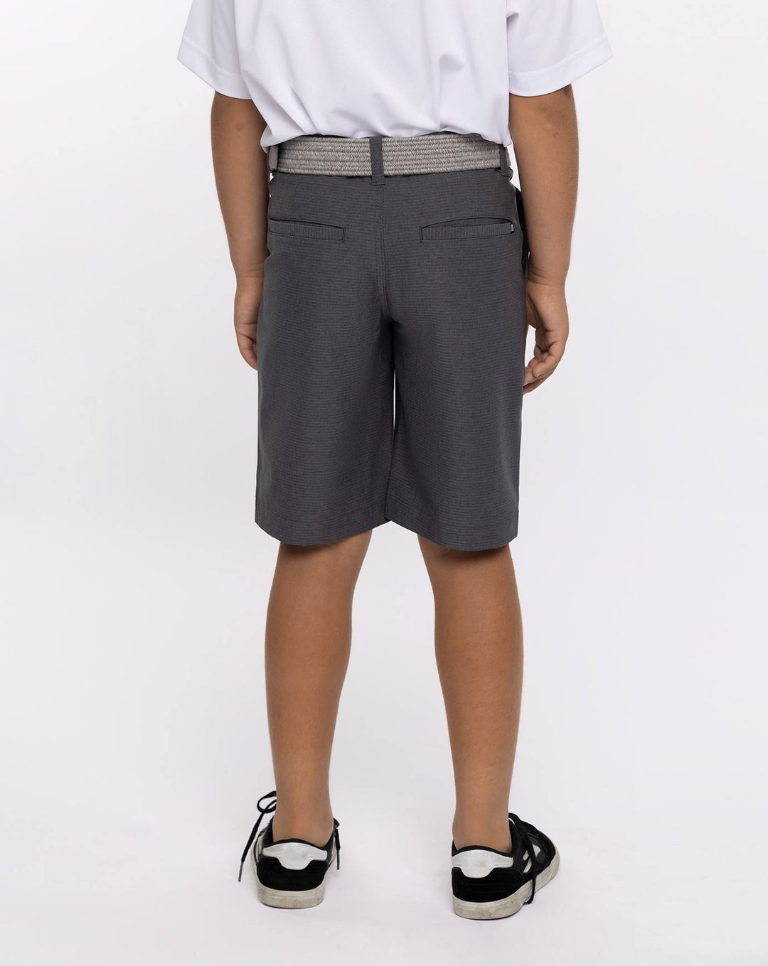 TRAVIS MATHEW YOUTH/JUNIOR SAND HARBOR SHORTS - HEATHER DARK GREY