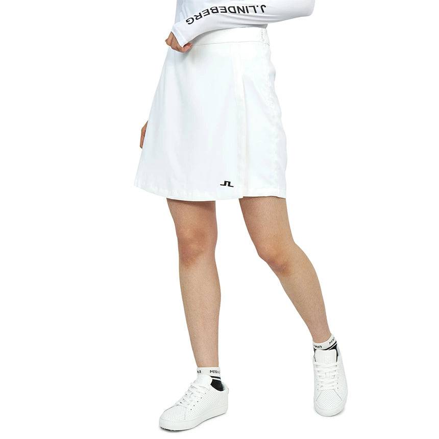 J.Lindeberg Womens Scarlett Golf Skort - WHITE