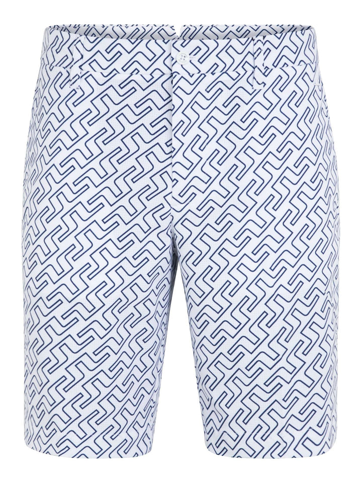 J.Lindeberg Mens Tim Golf Shorts - NAVY BRIDGE MONOGRAM