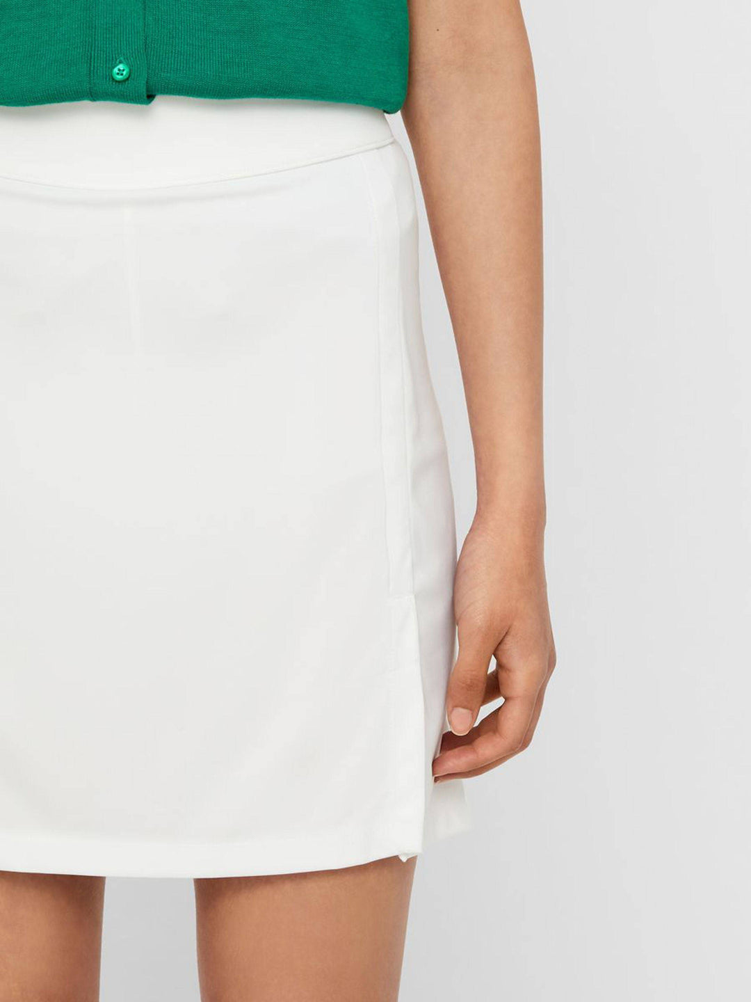 J.Lindeberg Womens Amelie Long Tx Jersey Skirt - White