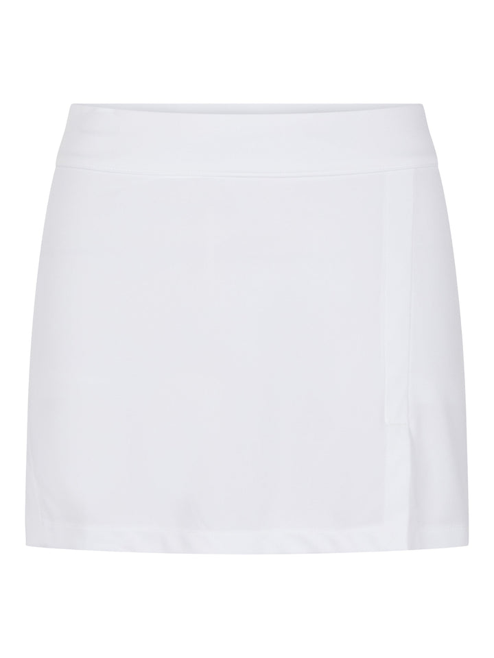 J.Lindeberg Womens Amelie TX Jersey Skirt - WHITE