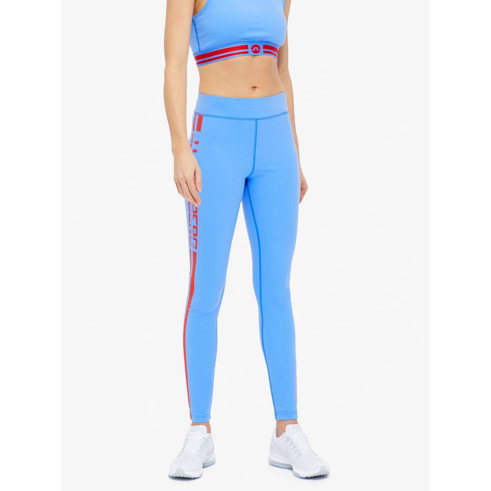 J.Lindeberg Womens Elaina Comp Polyester - Silent Blue