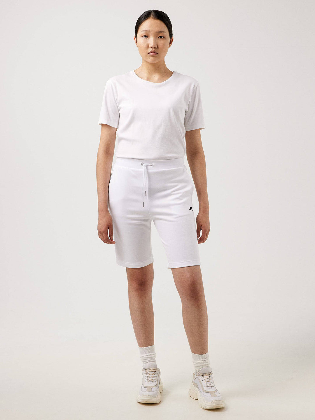J.Lindeberg Women's Stretch Fleece Shorts - White