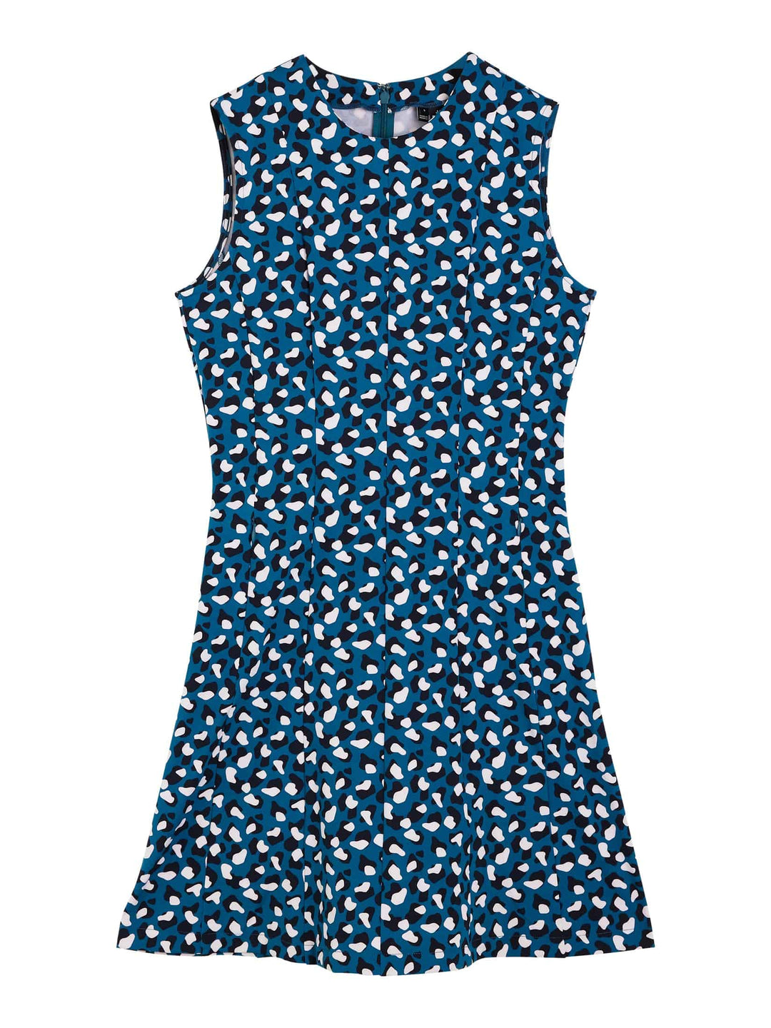 J.Lindeberg Womens Jasmin Print Golf Dress - MOROCCAN BLUE ANIMAL