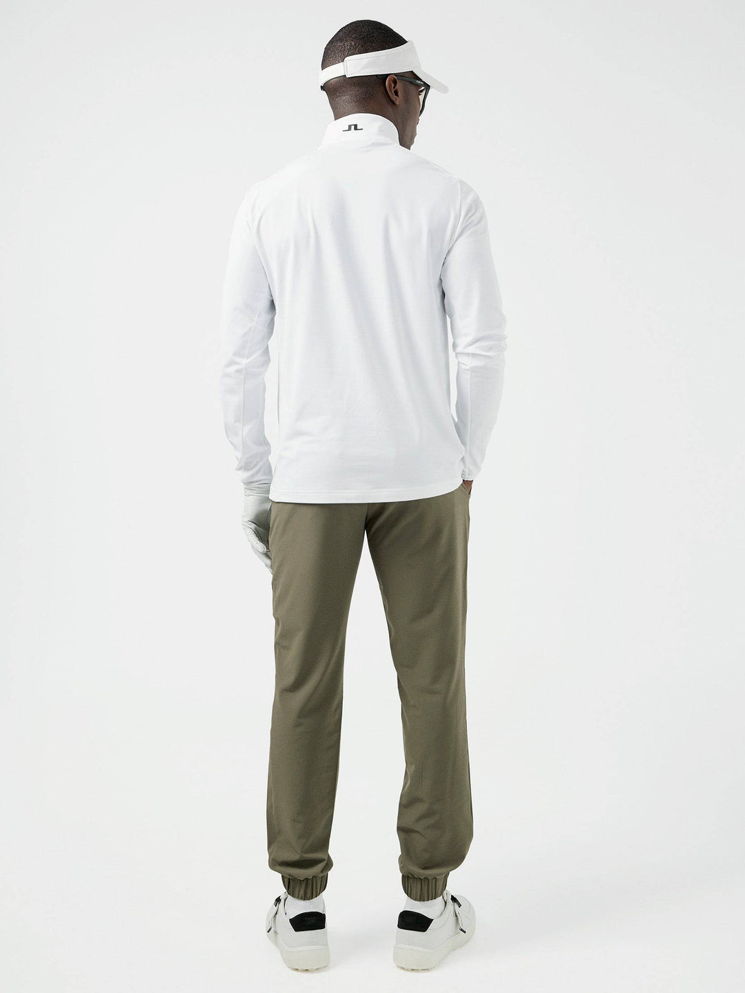 J.Lindeberg Mens Henry Relaxed Fit Mid Layer - WHITE