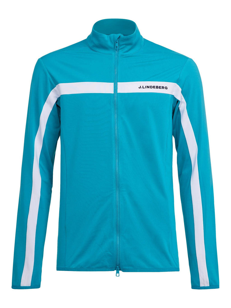 J.Lindeberg Mens Reg. Fit Seasonal Jarvis Mid Layer - ENAMEL BLUE