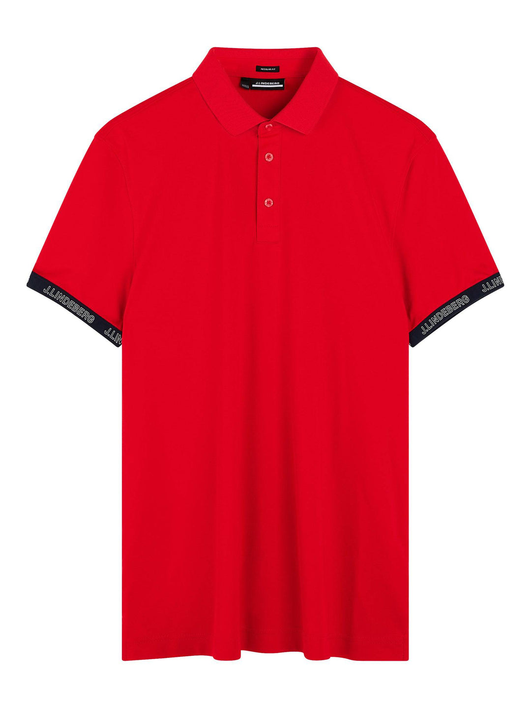J.Lindeberg Mens Guy Regular Polo - FIERY RED