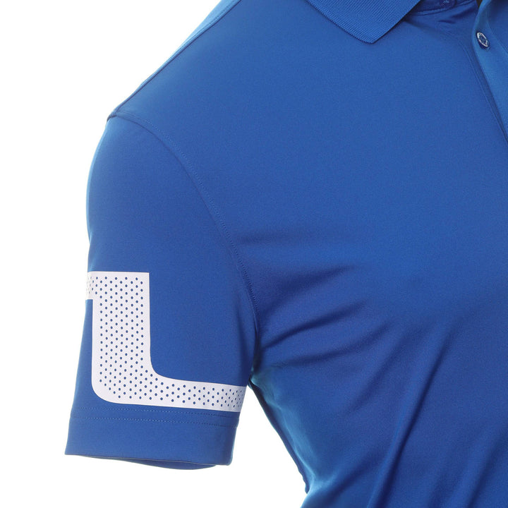 J.Lindeberg Mens Heath Regular Fit Polo - LAPIS BLUE
