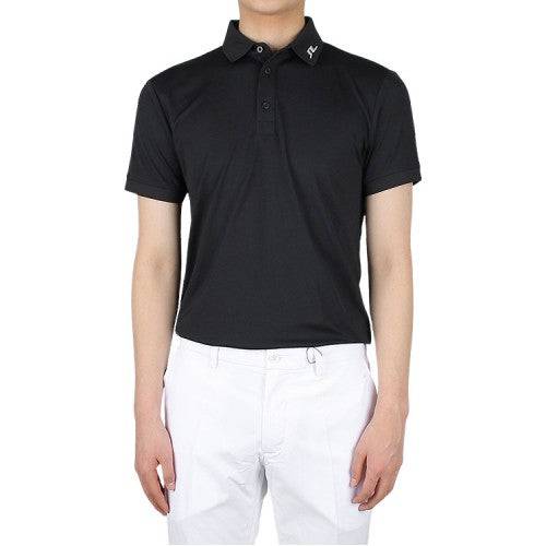 J.Lindeberg Mens Jeff Regular Fit Polo - BLACK