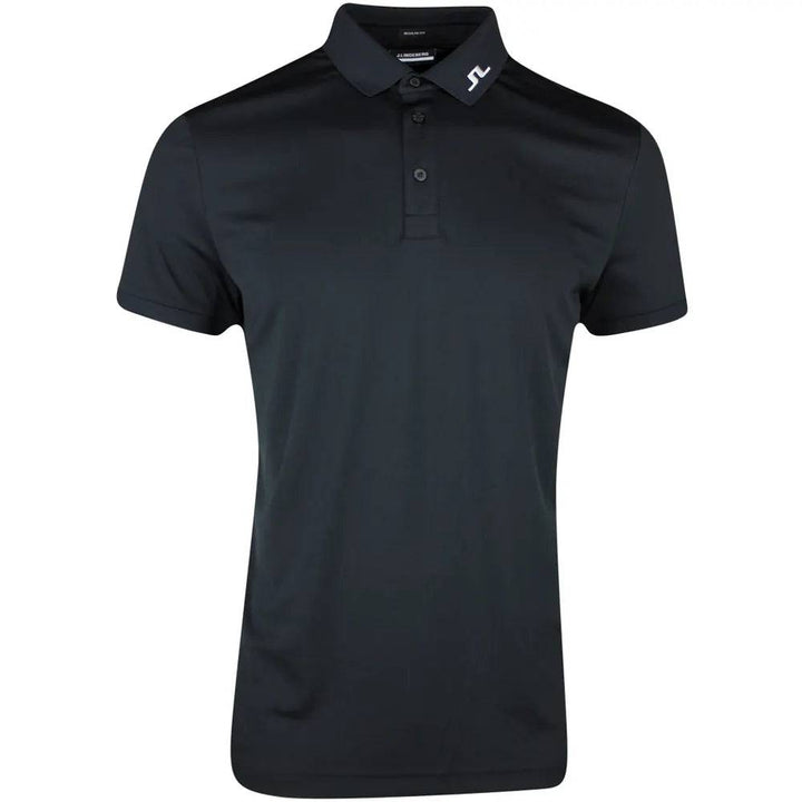 J.Lindeberg Mens Jeff Regular Fit Polo - BLACK