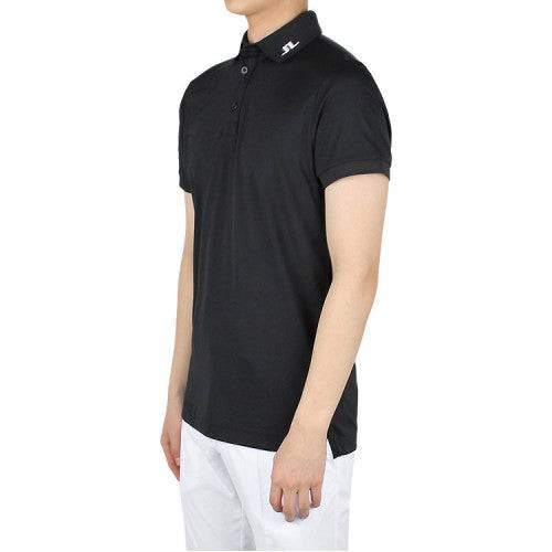 J.Lindeberg Mens Jeff Regular Fit Polo - BLACK