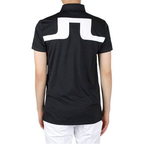 J.Lindeberg Mens Jeff Regular Fit Polo - BLACK