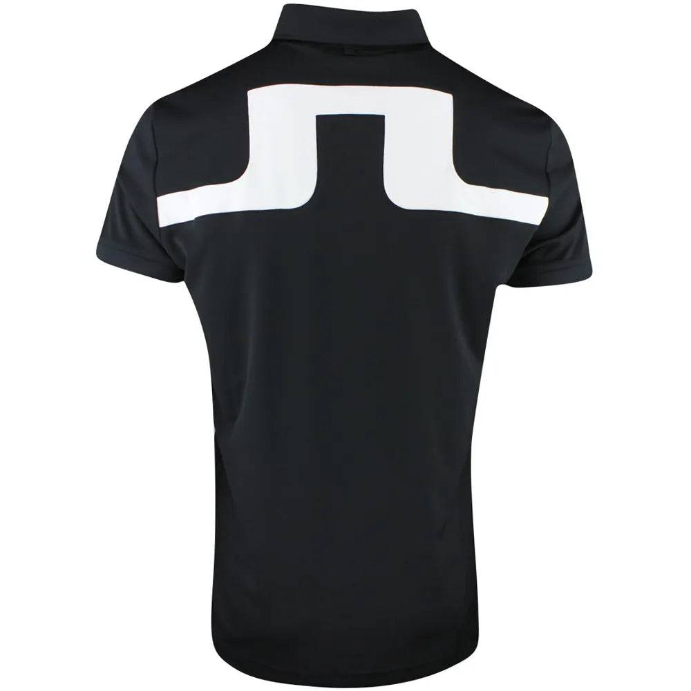 J.Lindeberg Mens Jeff Regular Fit Polo - BLACK