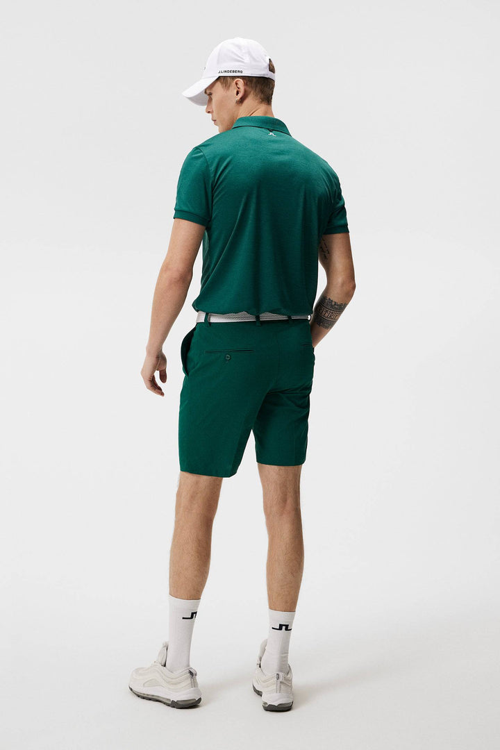 J.Lindeberg Mens Tour Tech Reg Fit Polo - RAIN FOREST MELANGE