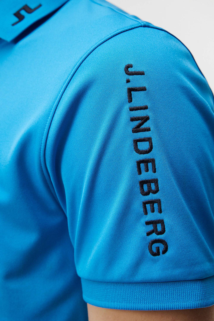 J.Lindeberg Mens Tour Tech Slim Fit Polo - BRILLIANT BLUE