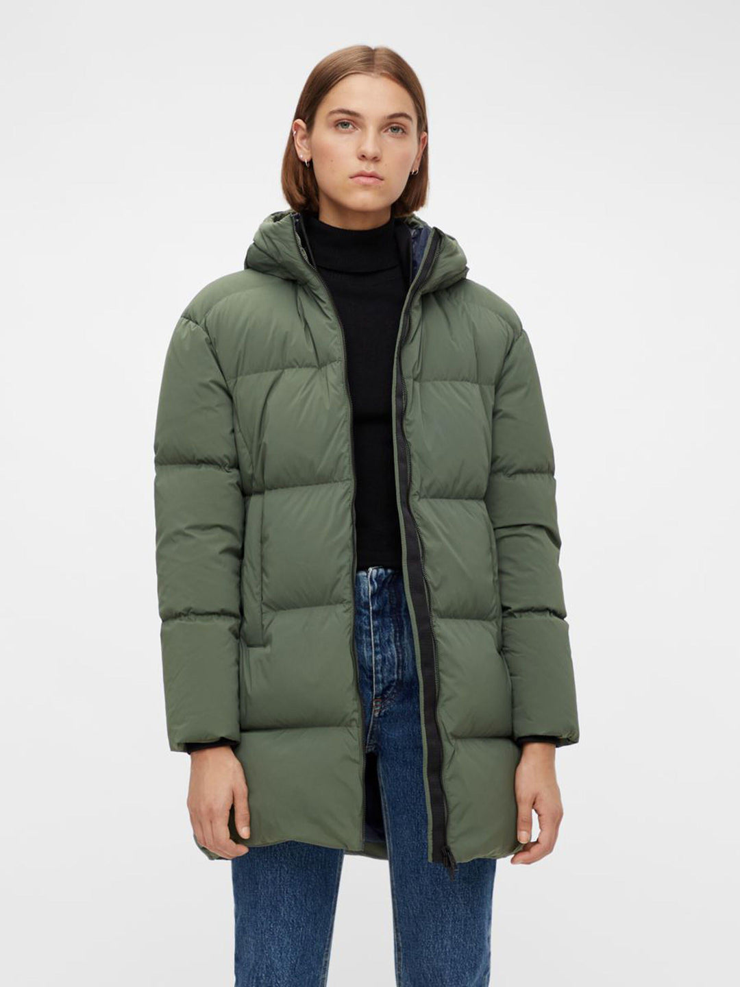 J.Lindeberg Women's Radiator Down Parka Coat - THYME GREEN