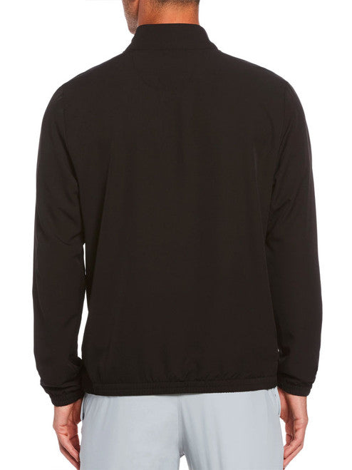 Original Penguin Mens Blocked 1 4 Zip Wind Shirt Jacket CAVIAR
