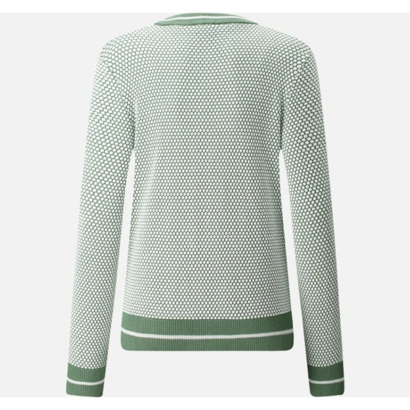 Chervo Women's NEREA Crewneck Sweater - WHITE / VERDE