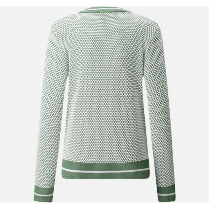 Chervo Women's NEREA Crewneck Sweater - WHITE / VERDE