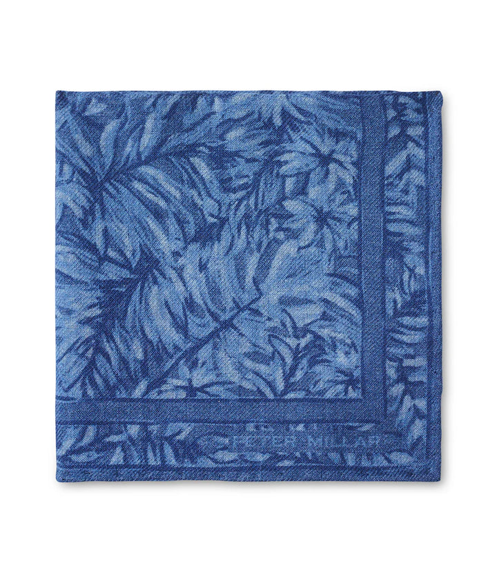 Peter Millar Mens Martin Pocket Square - LUNAR BLUE