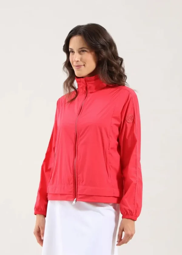 Chervo Women's MAYO Full-Zip Lightweight Wind Jacket - CHERRY