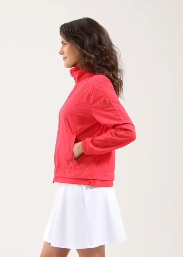Chervo Women's MAYO Full-Zip Lightweight Wind Jacket - CHERRY