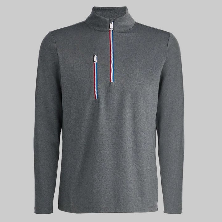 G/FORE MEN'S LTD EDITION DAYTONA TECH PULLOVER - CHARCOAL HEATHER GREY