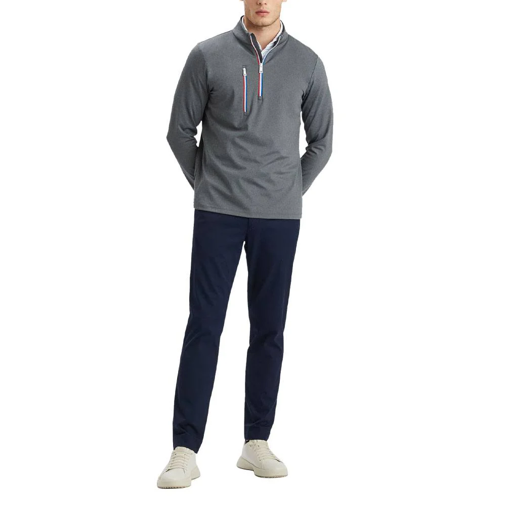 G/FORE MEN'S LTD EDITION DAYTONA TECH PULLOVER - CHARCOAL HEATHER GREY