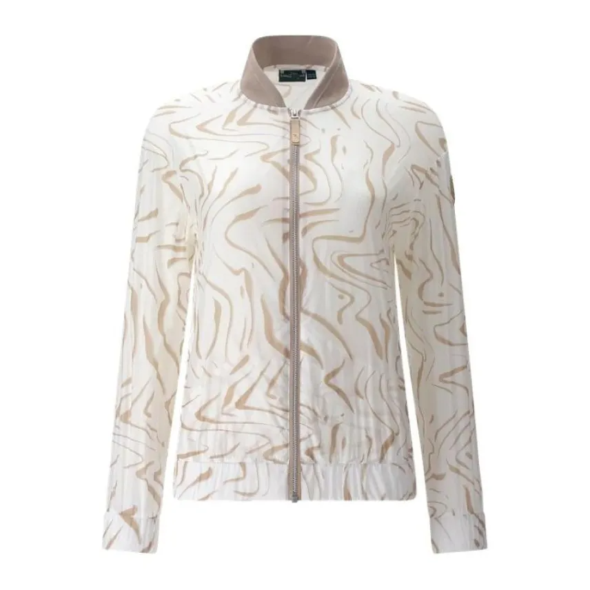 Chervo Women's MOUTH Full-Zip Wind Jacket - BEIGE