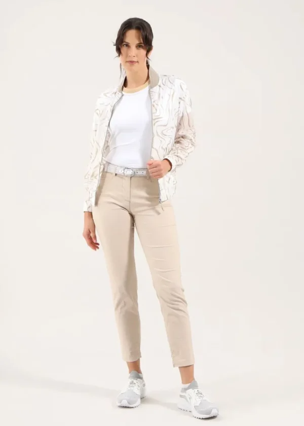 Chervo Women's MOUTH Full-Zip Wind Jacket - BEIGE