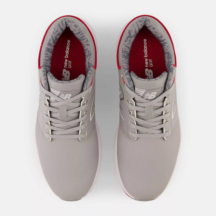 New Balance Mens Brighton Golf Shoe - GREY/ RED