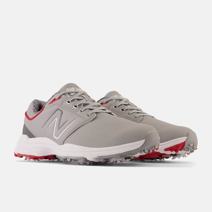 New Balance Mens Brighton Golf Shoe - GREY with red
