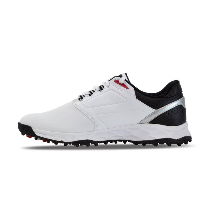 New Balance Mens Fresh Foam Elevate SL Golf Shoe - WHITE / RED / BLACK