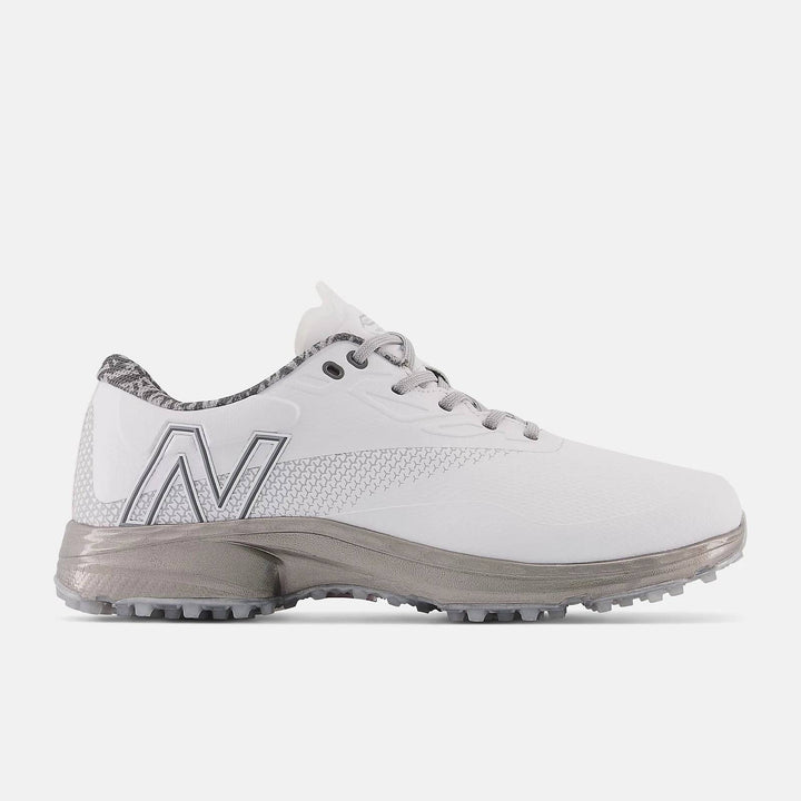 New Balance Mens Fresh Foam X Defender SL Golf Shoe - WHITE / GREY