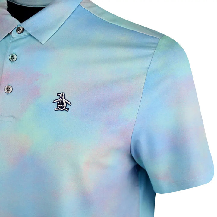 Original Penguin Mens Soft Filtered Tie Dye Print Polo - CLOISONNE - Golf Anything Canada