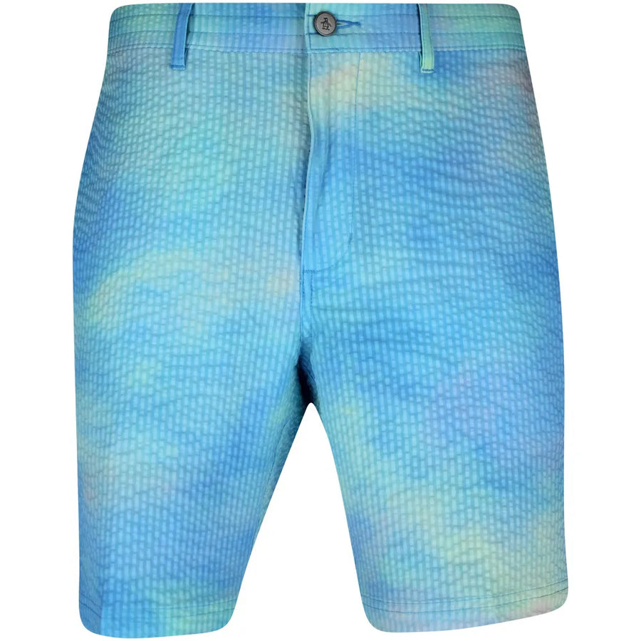 Original Penguin Mens Soft Filtered Tie Dye Seersucker Short - CLOISONNE - Golf Anything Canada